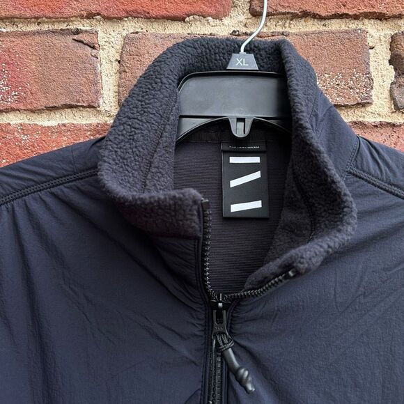 The Very Warm $225 Fleece Pullover jacket Black small NWT - Picture 9 of 14